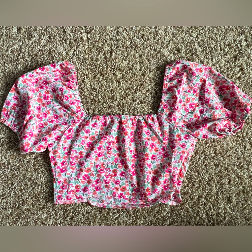 Shein Floral Crop top